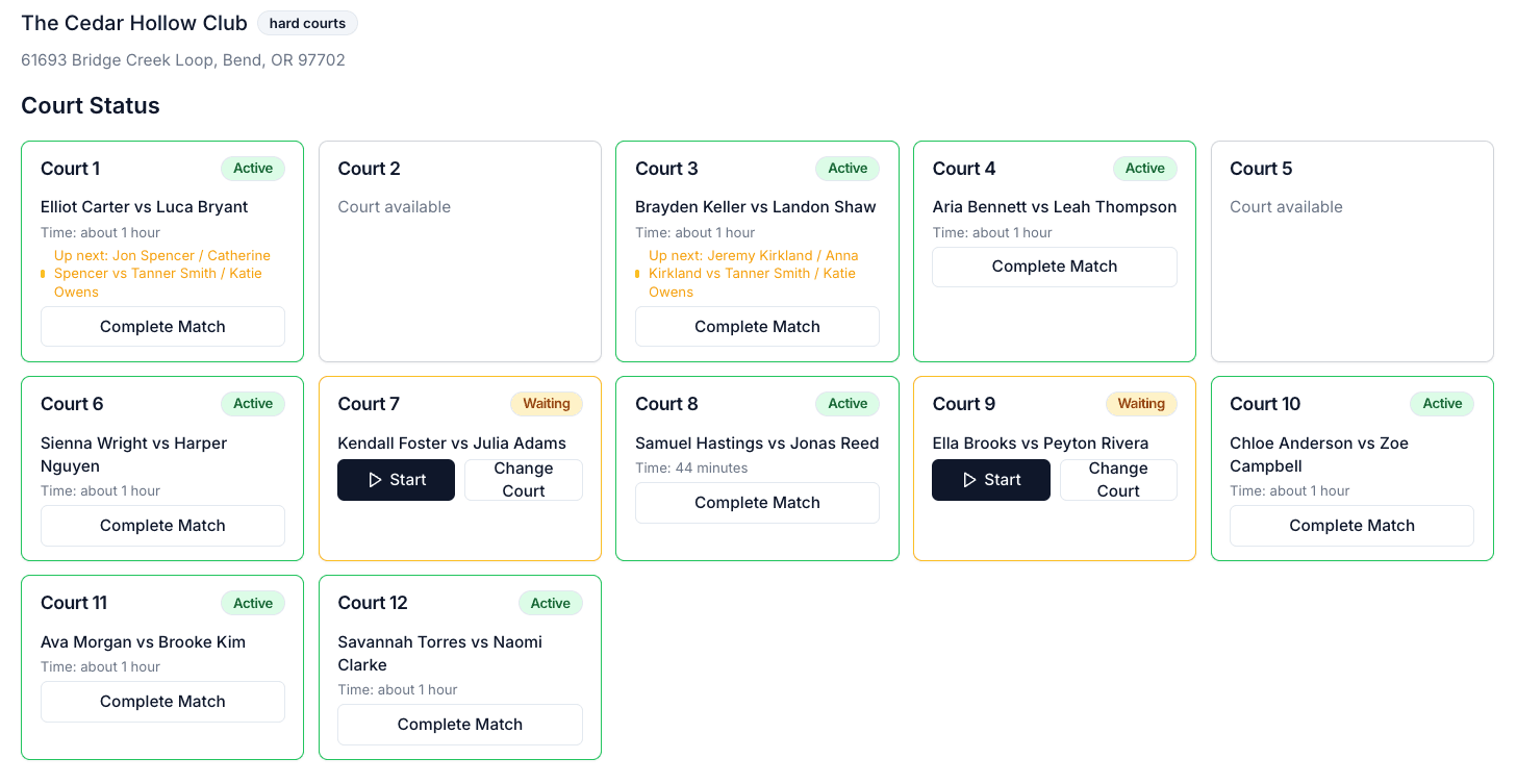 Smart Court Assignment