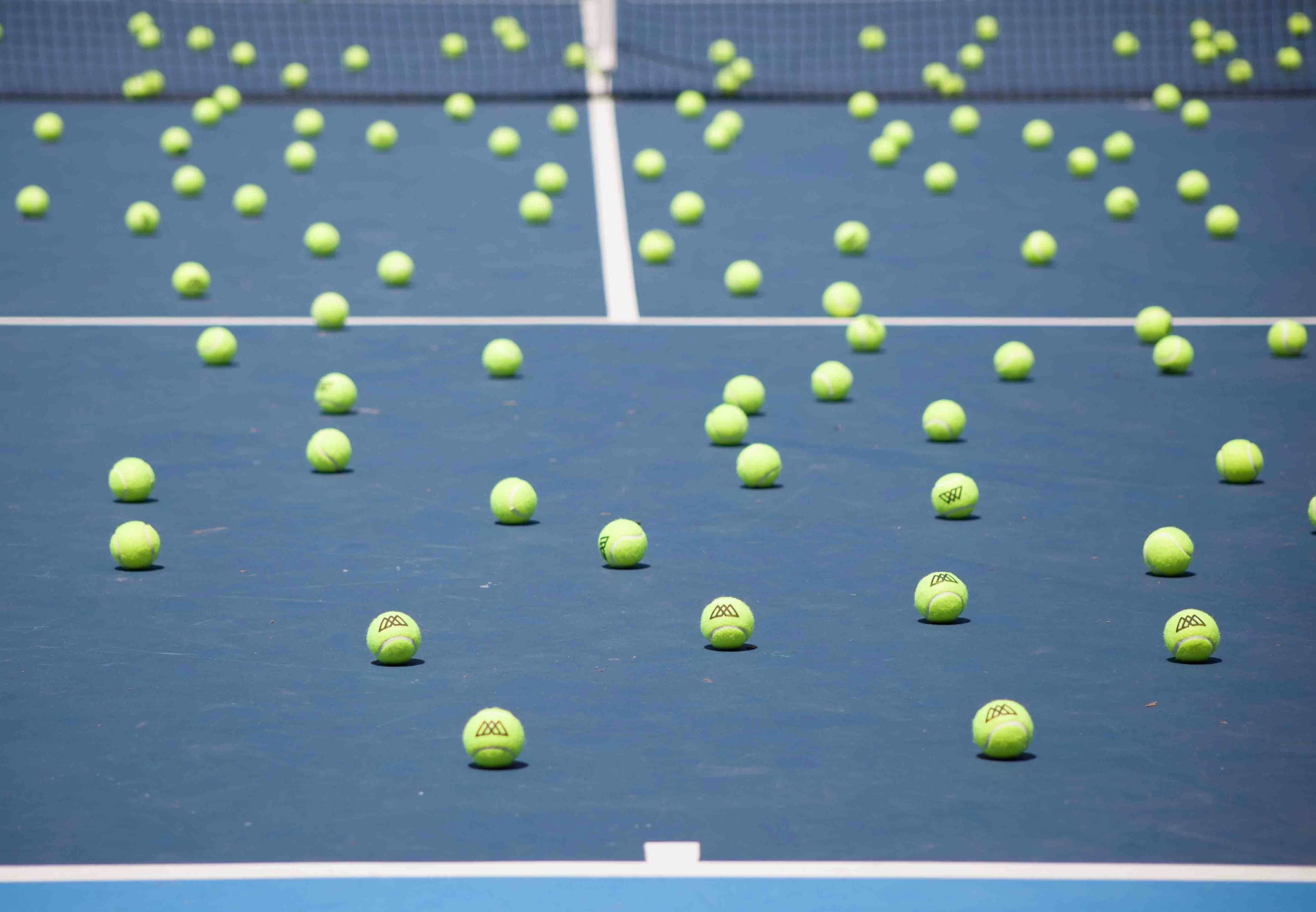 Tennis tournament in progress